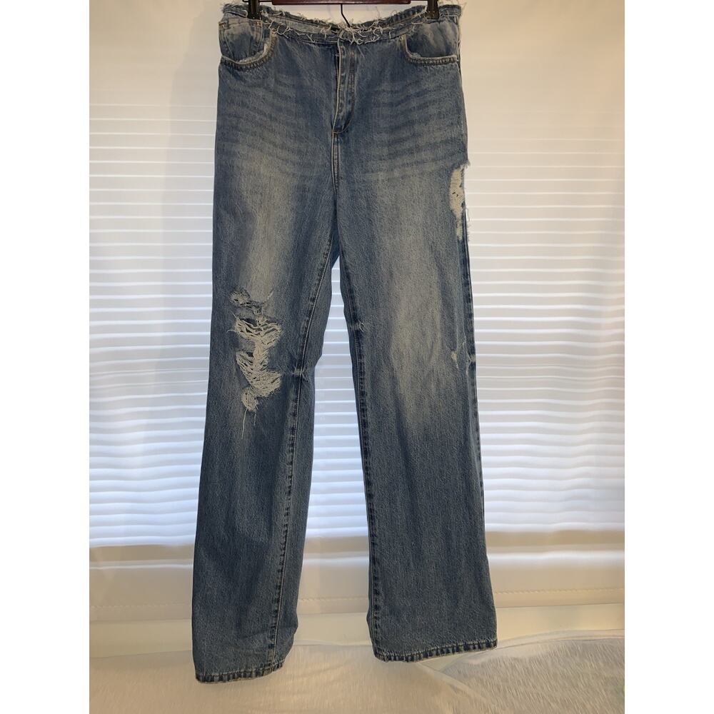 NWT SER.O.YA Demi MID RISE FLARE Light Blue Stretch Soft Denim Size 26